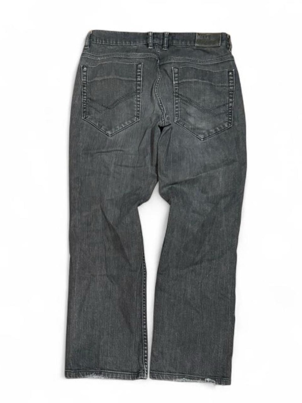 Y2K Mexx Embroidered Faded Bootcut Grey Jeans